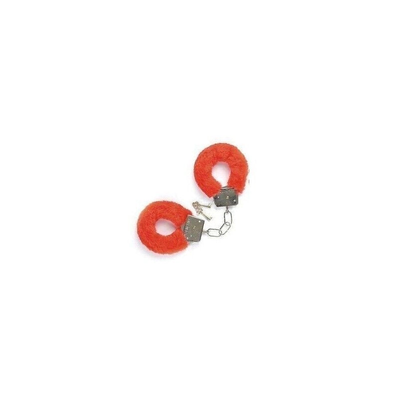 MANETTE GIOCATTOLO CON CHIAVE REALIZZATE IN METALLO CON PELLICCIA ROSSA
