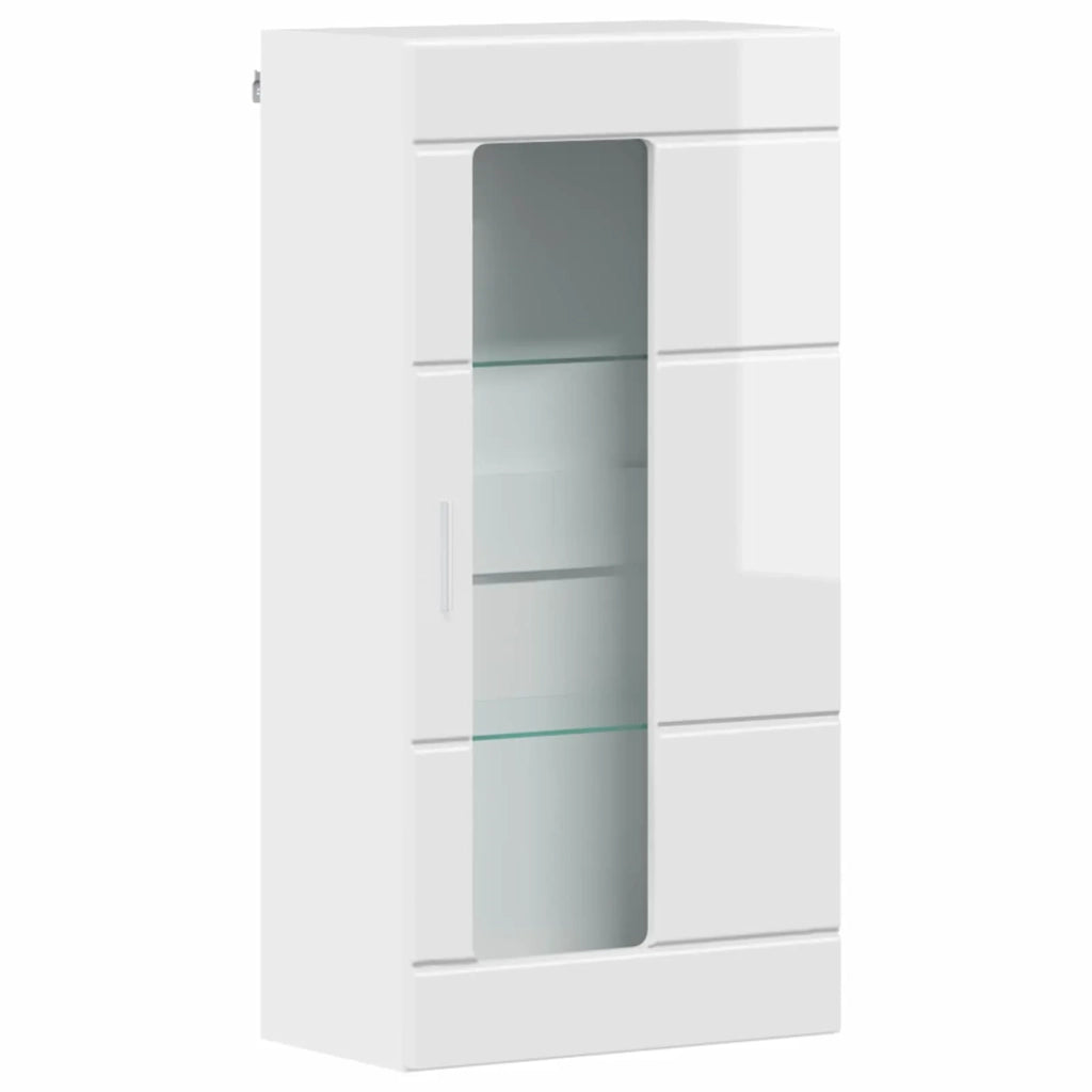 Armadio in Legno Bianco Lucido 50 x 29 x 100 cm 880225