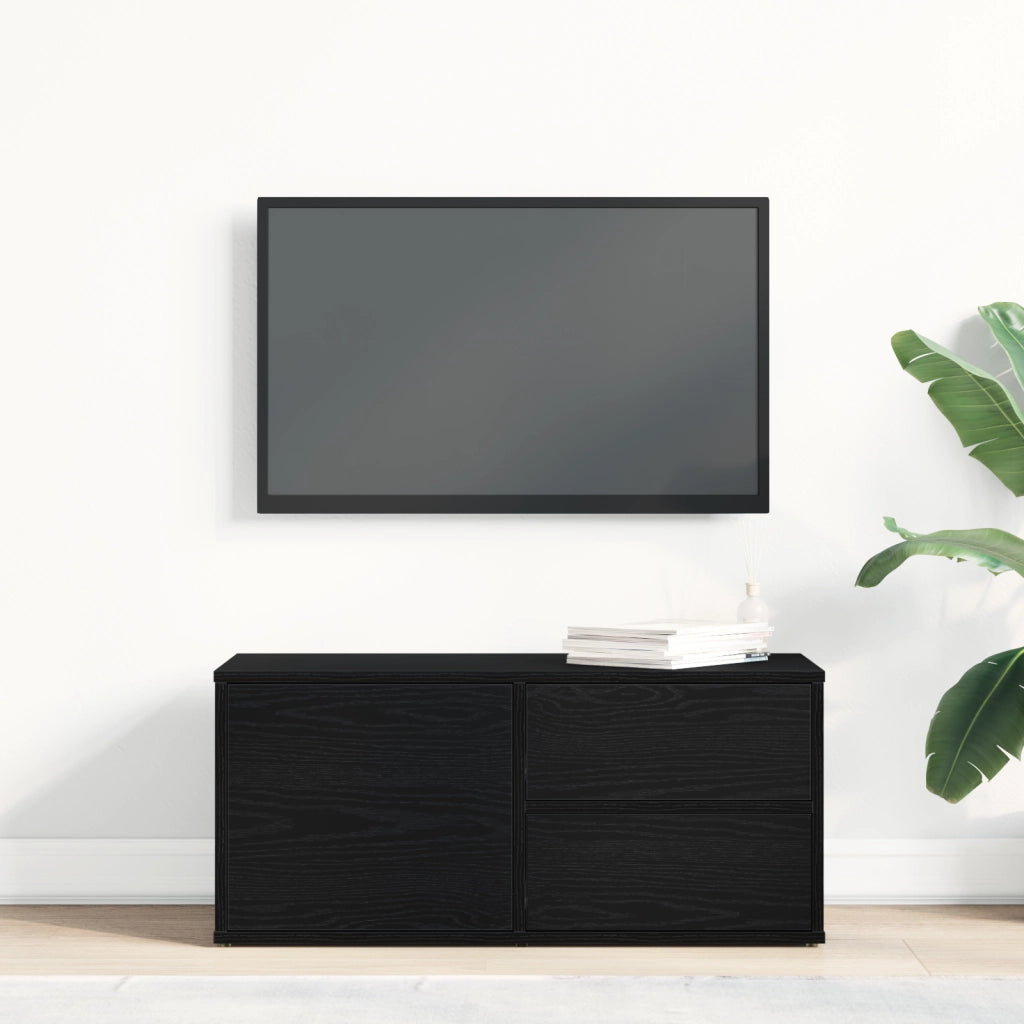 Mobile TV  in rovere artisanale 80x34x35,5 cm in legno ingegnerizzato