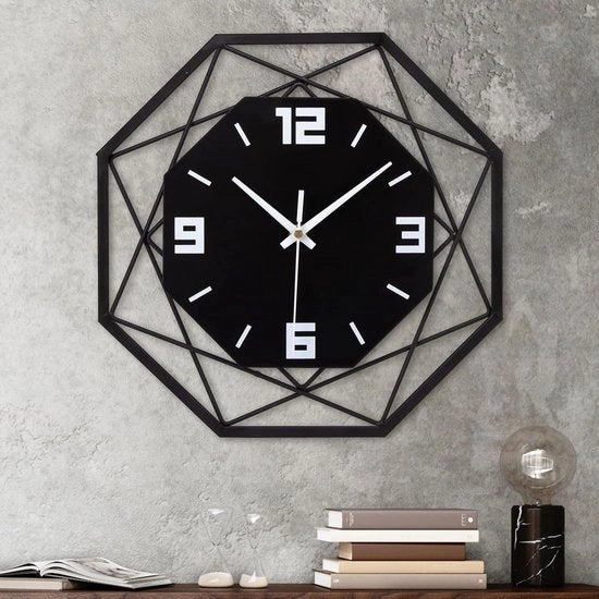 Orologio da Parete Silenzioso in Acciaio e MDF - Design Moderno per Salotto e Camera da Letto - 30 cm