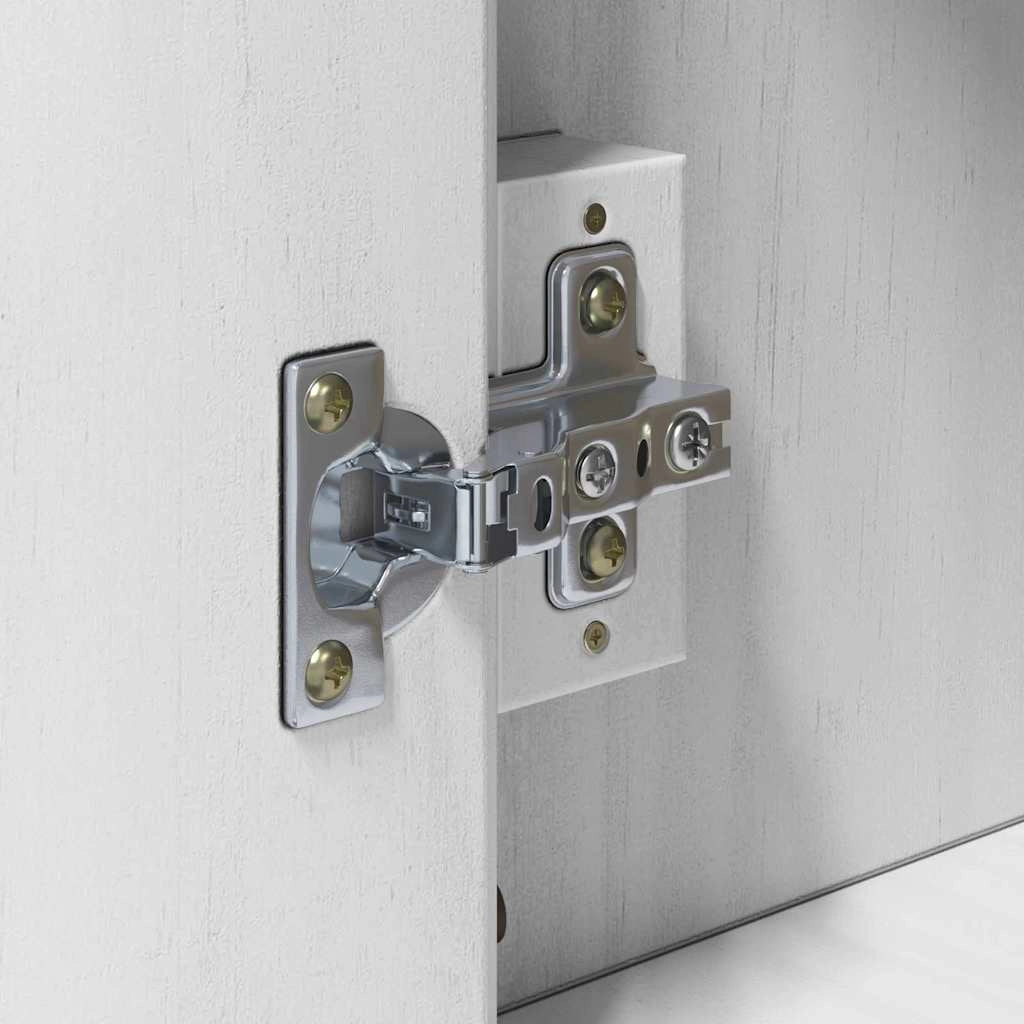 Mobiletto da bagno moderno per riporre oggetti in casa 35 x 30 x 90 cm in legno massello di pino bianco 02_0058950