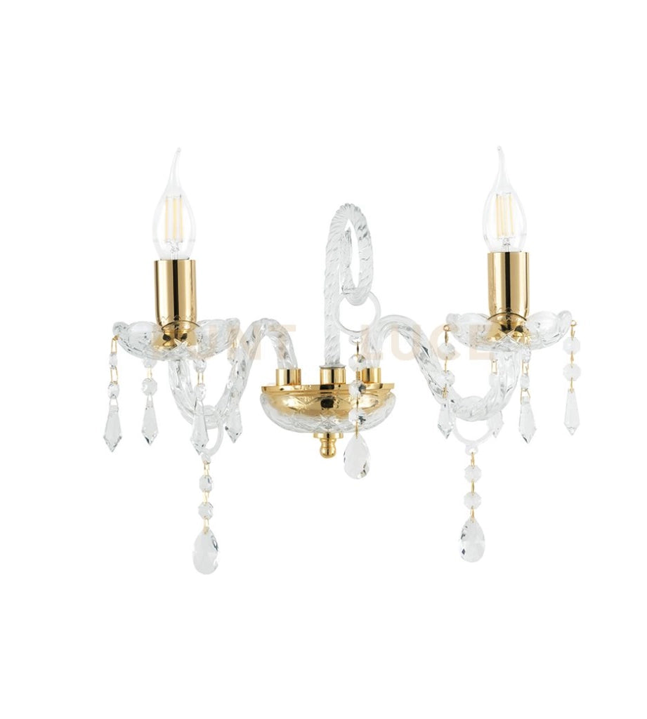 MARIA TERESA APPLIQUE MT/2 PASTORALE 2 LUCI ATTACCO E14 L.32CM