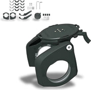 Sostegno per telefono per bicicletta - Sostegno per telefono con montaggio su stantuffo - Oreflessibile supporto per smartphone - biciclette e e-bici - allineamento 222-35 mm - nero
