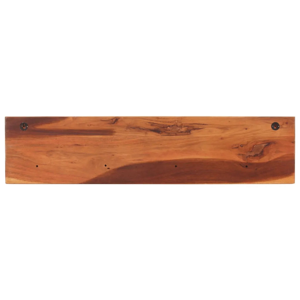 Mensole da Parete 2 pz 112x20x26 cm in Legno Massello di Acacia 356248