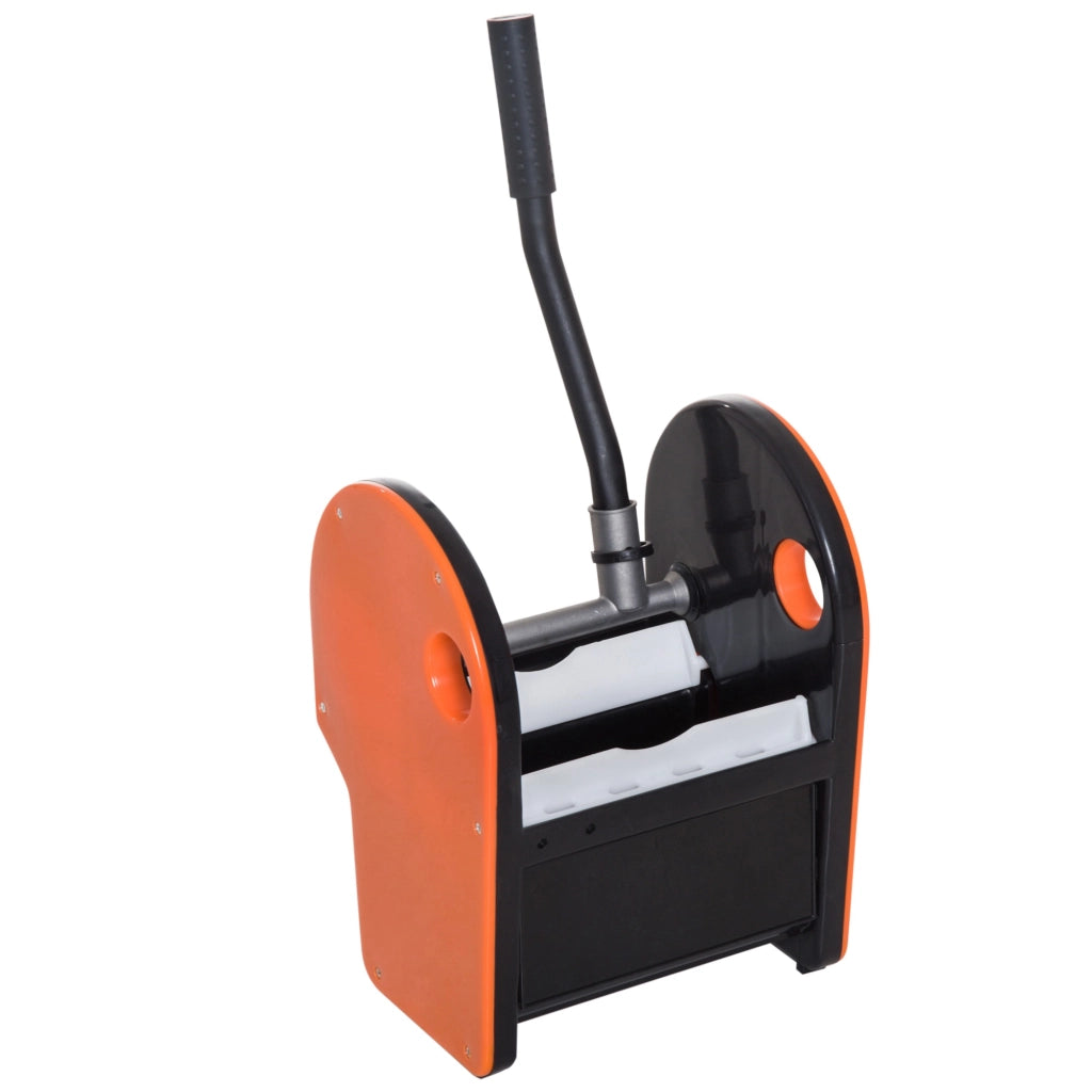 EasyComfort Carrello delle Pulizie Professionale Capacità 26L Strizzatore Rimovibile con Ruote 44 × 36 × 90cm Arancione