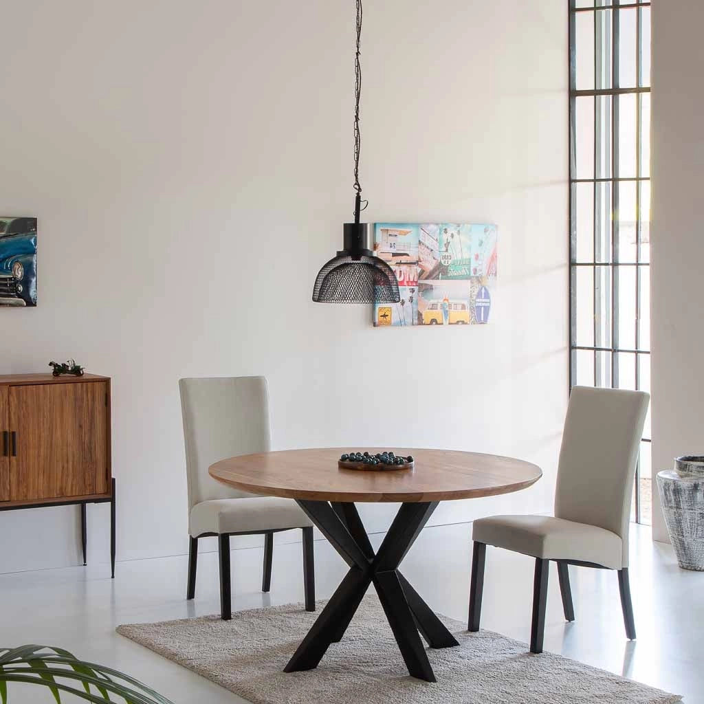 Plafoniera in metallo nero 35x35x110/35h