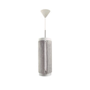 Lampada a sospensione Zip Star in feltro grigio