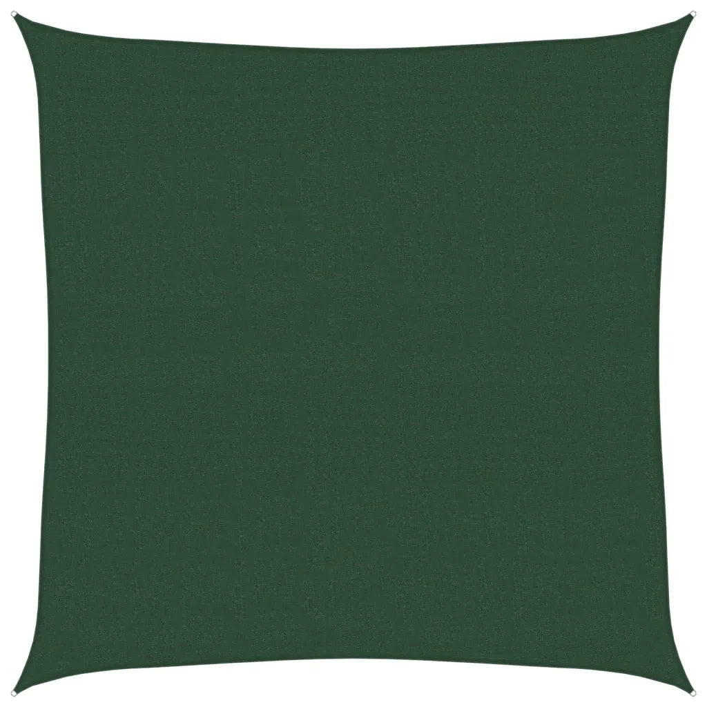 Vela Parasole 160 g/m² Verde Scuro 4,5x4,5 m in HDPE 311442