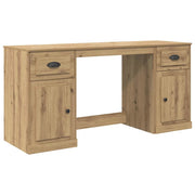 Scrivania | Tavolo da Ufficio con armadietto Rovere artigianale 154,5 x 50 x 75 cm