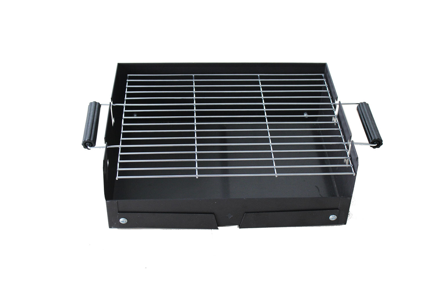 Barbecue a Carbone 50,5x34,5x31,5 cm Pieghevole in Acciaio Adventure Nero