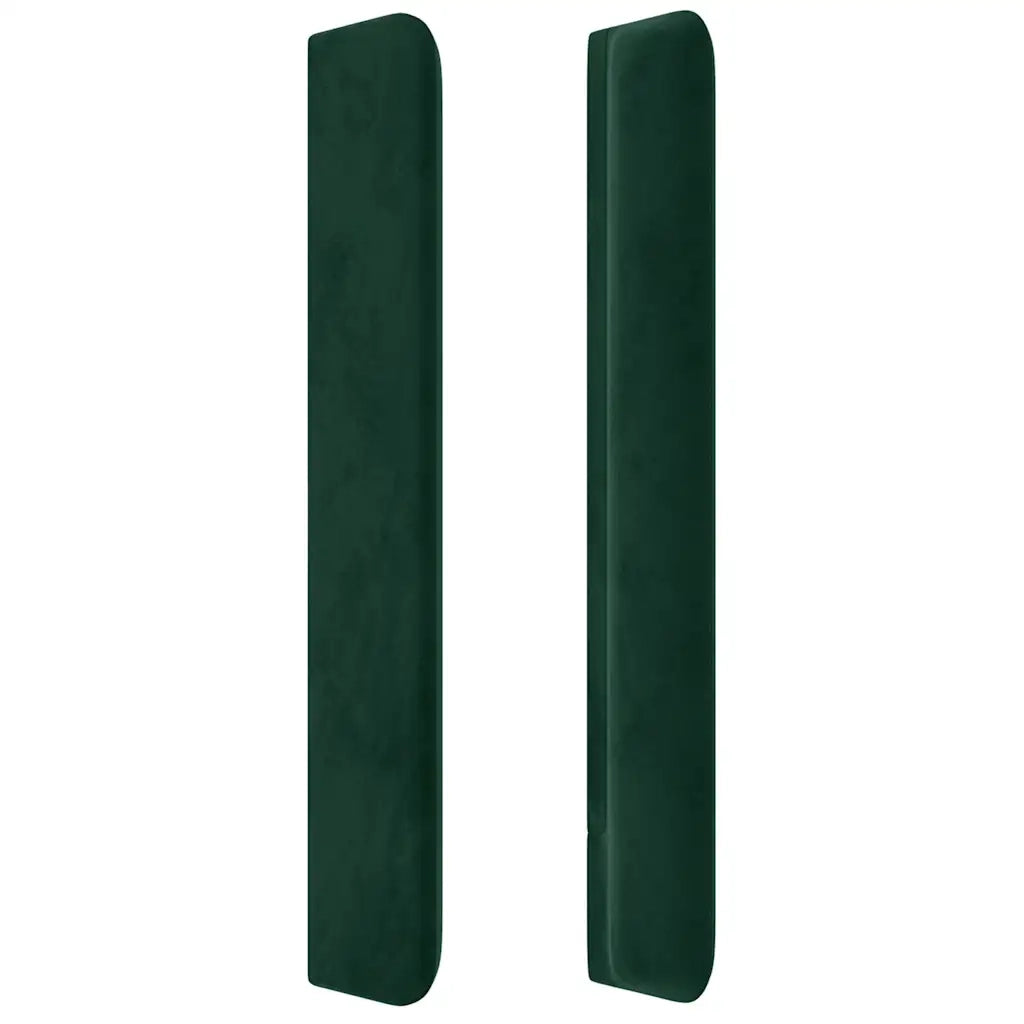 Testiera ad Orecchio Verde Scuro 163x16x118/128 cm in Velluto 3119357