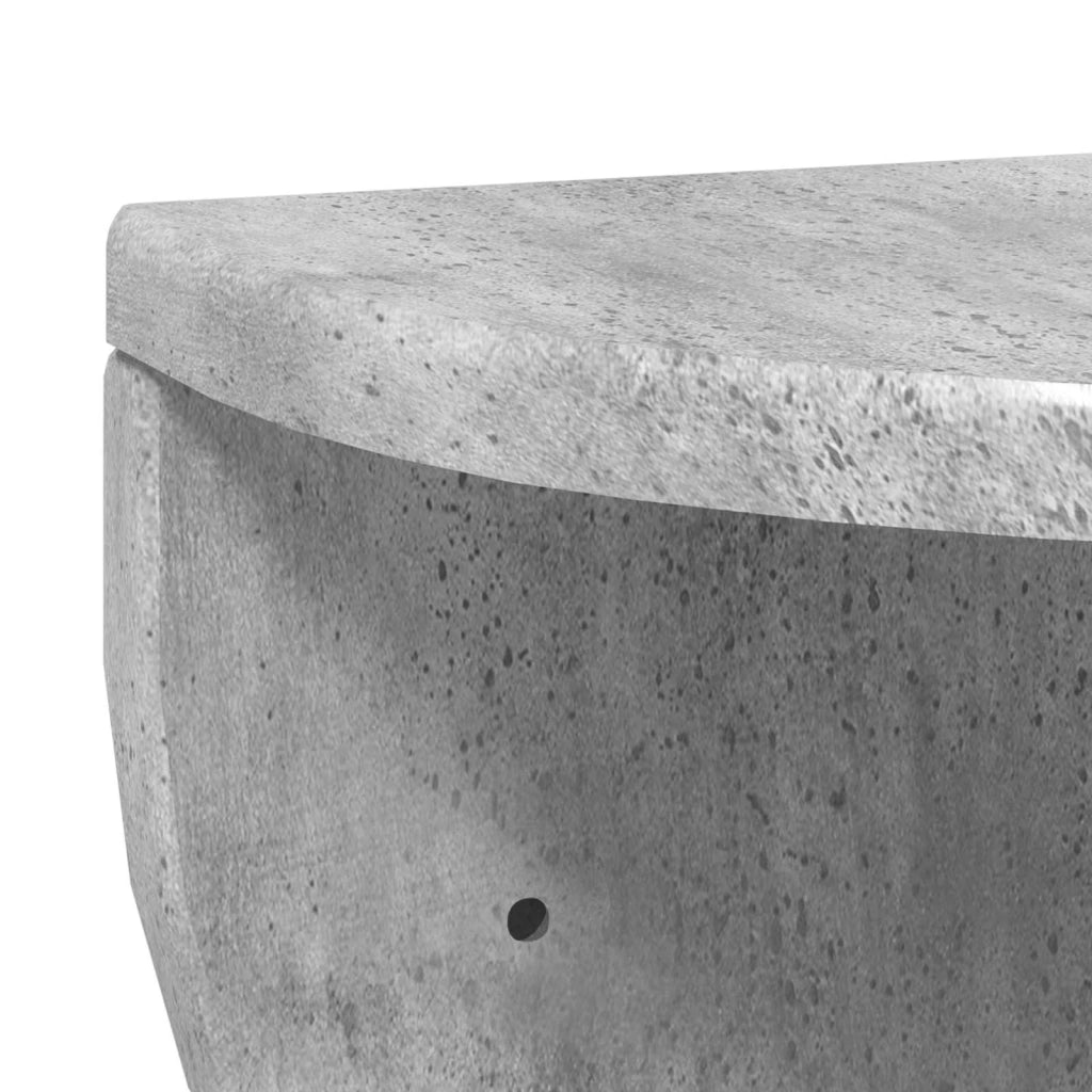 Scaffale da parete | Ripiano a parete | Mensola a parete Grigio cemento 38 x 19 x 19 cm