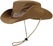 Cappello da sole, protezione respirante Cappello da pesca Larga fascia Cappello da safari Cappello a rete respirante per campeggio, escursioni, viaggi - Cachi scuro