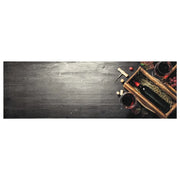 Tappeto da Cucina Lavabile Bottiglia Vino 60x180 cm in Velluto 4005603