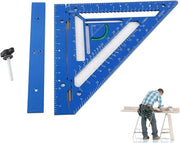 Liniaal per timmerman professionista per la realizzazione di layout precisi con design innovativo a forma di triangolo.