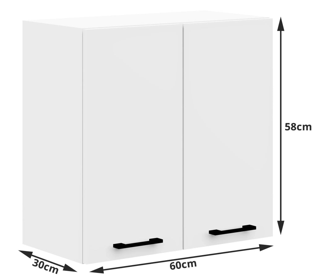 Mobile da cucina pensile sistema AKORD OLIWIA Bianco 60 cm 2 ante 60x30x58 cm