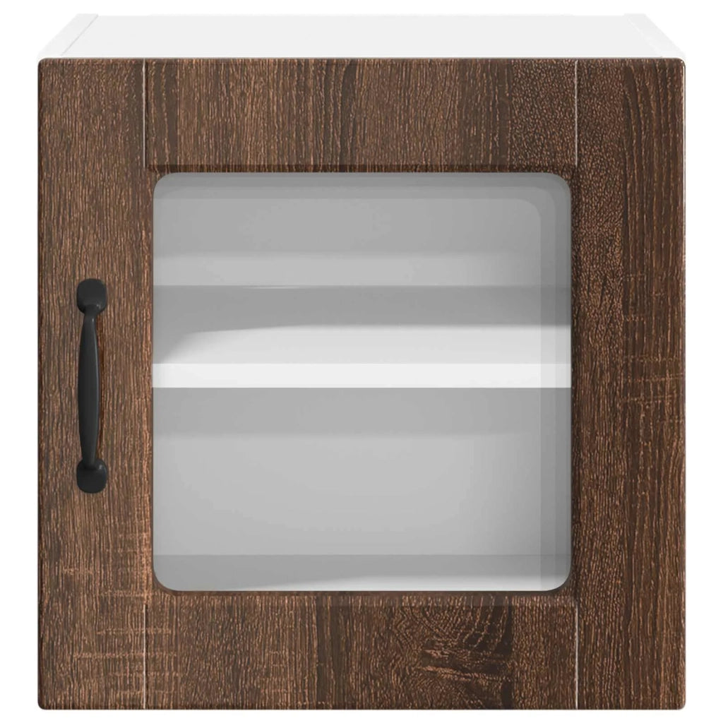 Mobile da cucina con porta 2 pz-Set di 2 Armadio da cucina Rovere Marrone 40 x 31 x 40 cm 223746