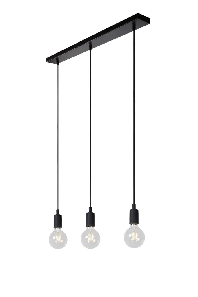 Lampadario Lucide FIX nero 3xE27 max 60W 08408/03/30