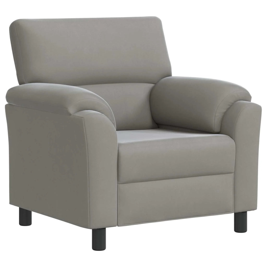 Set di divani 3 pcs Grigio Chiaro Velluto 3430476