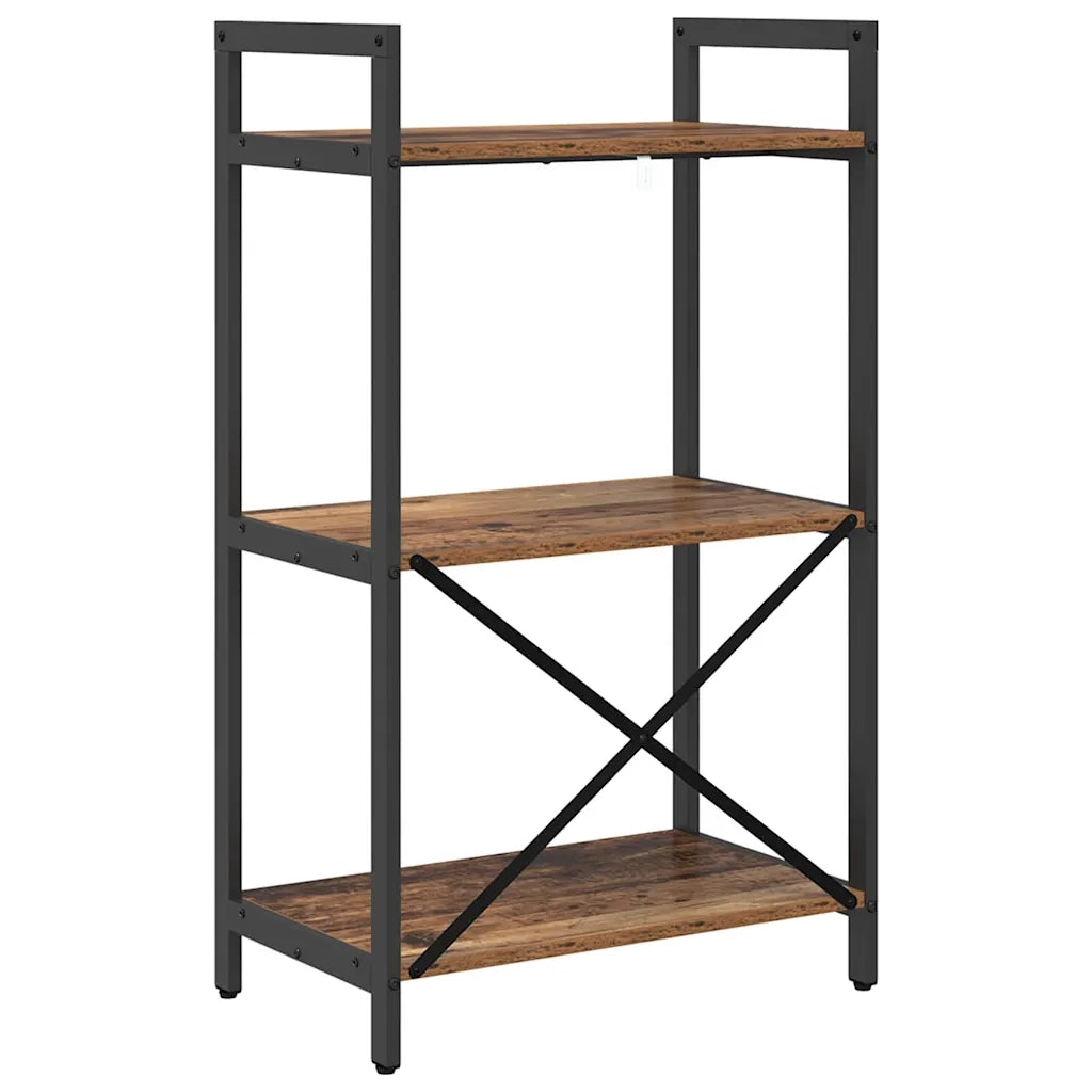 Libreria-Scaffale per Libri-Mobile di Stoccaggio Legno vecchio 56 x 34 x 96 cm Legno multistrato