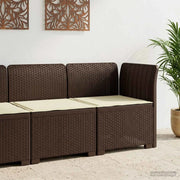 Divano da esterno-Divano da Giardino a 1 Posto con Cuscino Aspetto Rattan PP 878437