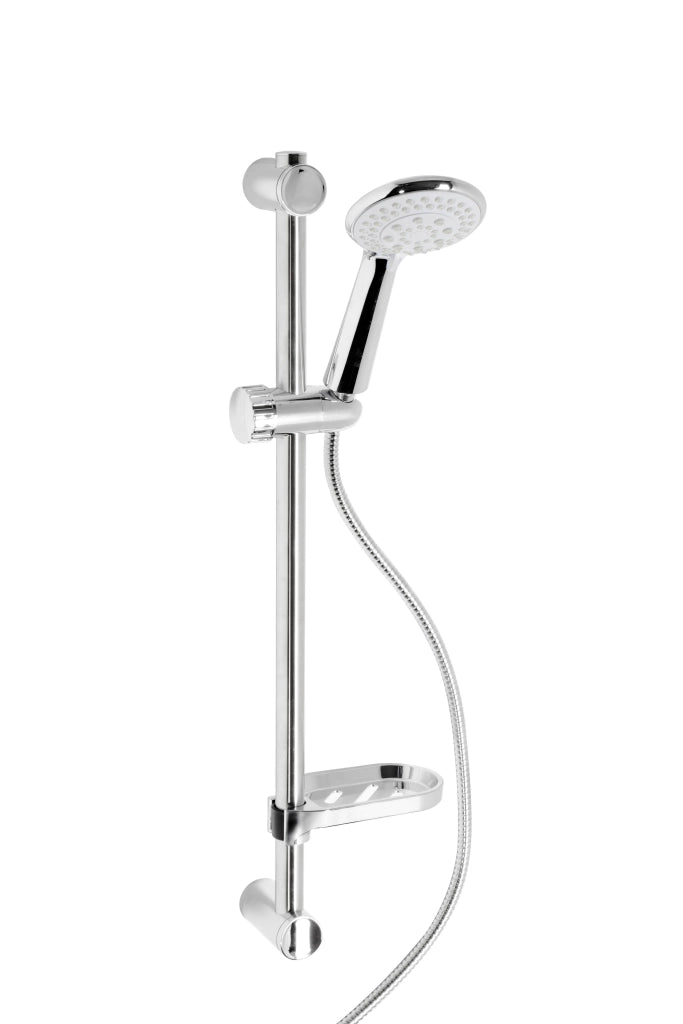 Saliscendi completo con doccia multigetto regolabile con 5 getti
