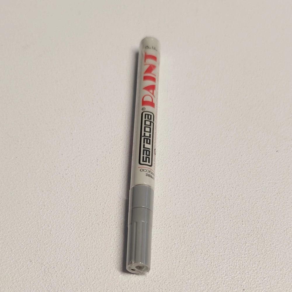 Paint pennarello colore grigio punta fine indelebile coprente permanente su ogni superficie