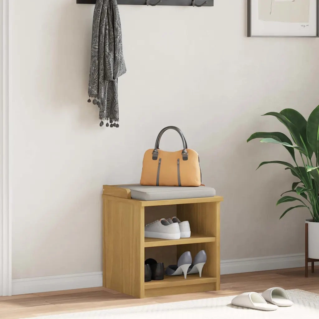 Panca da Corridoio SANDNES 45x40x50 cm Legno Massello di Pino