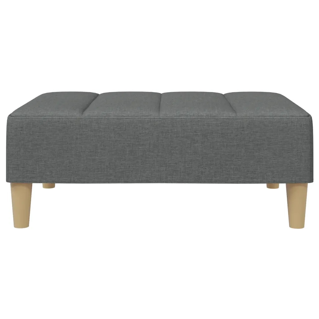 Poggiapiedi Grigio Scuro 77x55x31 cm in Tessuto 4007390