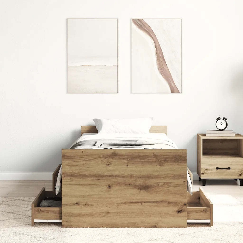 Giroletto senza Materasso Rovere Artigianale 100x200cm 3328795