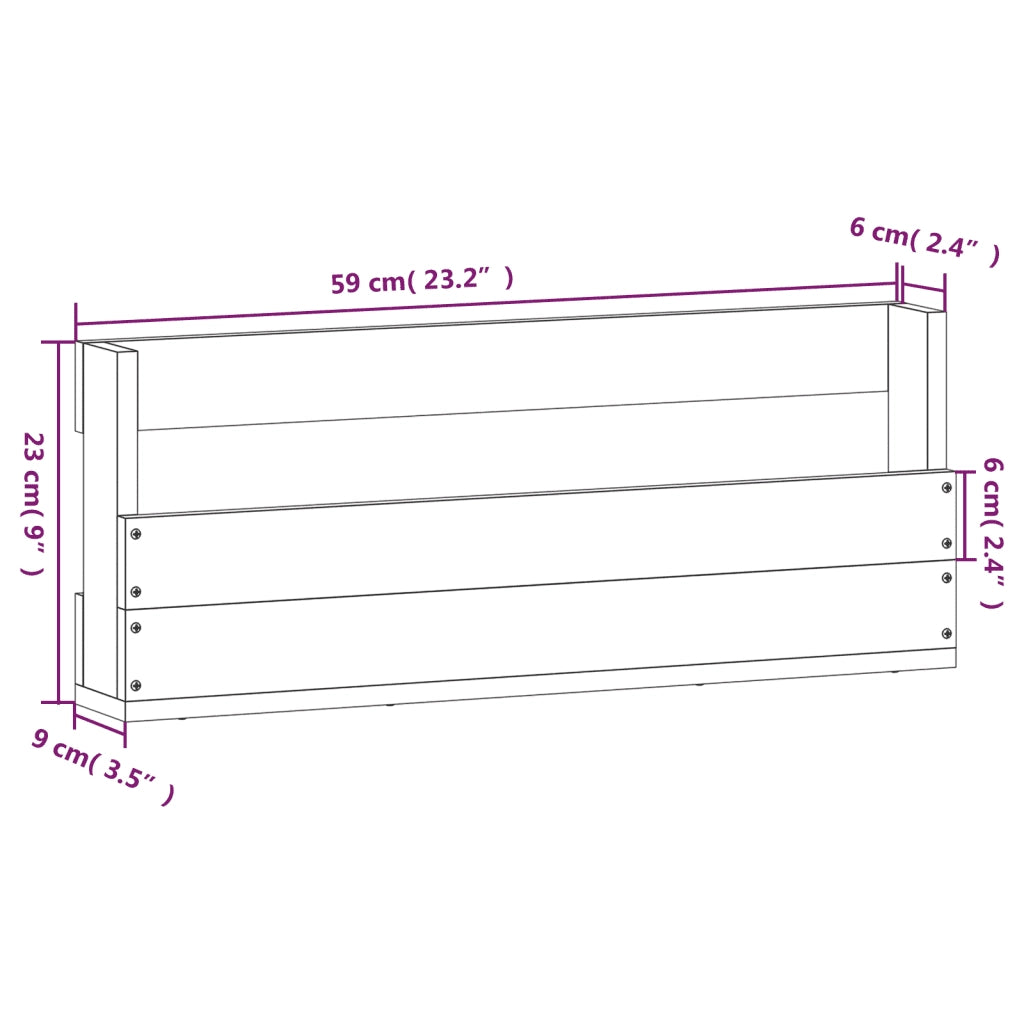 Scarpiere a Parete 2 pz | Mobile per scarpe 59x9x23 cm Legno Massello di Pino
