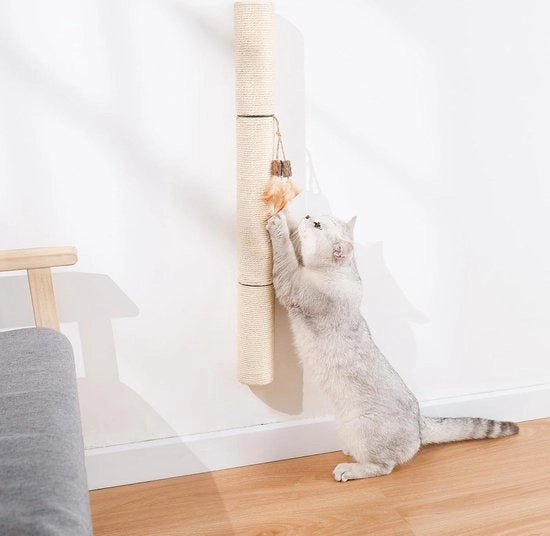 Montaggio per gatti con krabpaal in sisal per gatti di interno | Krabber per gatti 28.9 pollici