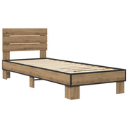 Struttura letto con testata Rovere Artigianale 80 x 200 cm 8009094