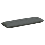 Cuscino per Schiena | Cuscino dorsale Grigio scuro 160 x 19 x 50 cm Tessuto