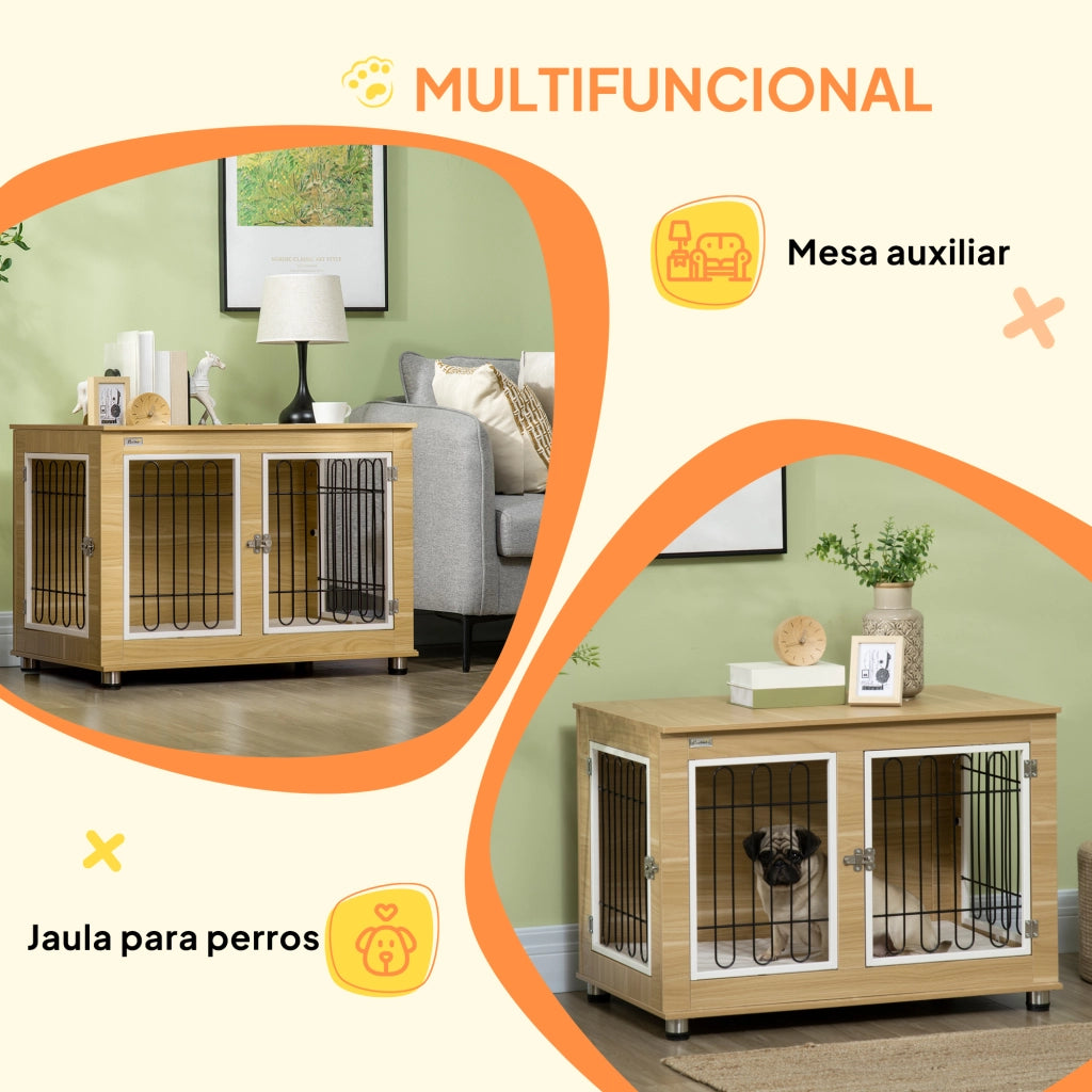 Tavolino da salotto in legno con gambe regolabili ¨C zephmum ¨C 90x58x65 cm