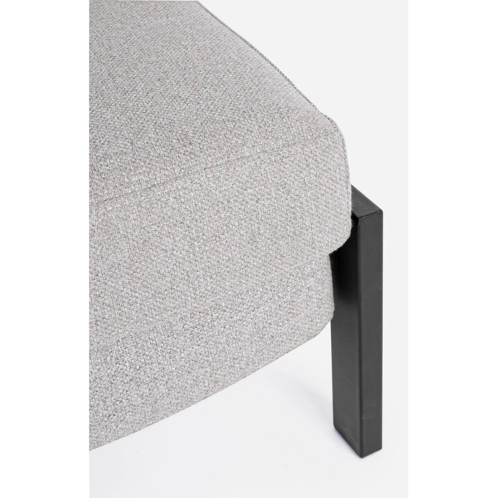 Poltrona Letto Singola in Tessuto con Gambe Effetto Legno - HARRISON