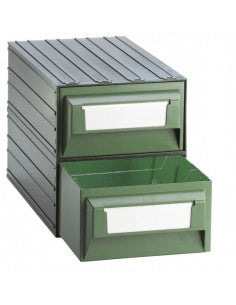 Cassettiera modulare porta minuteria con 2 cassetti e 3 separatori - Modello S40/T