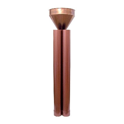 KIT RACCOGLITORE TRADIZIONALE D'ACQUA PLUVIALE- Diam.80 - Rame rosso- DH- pezzi 1