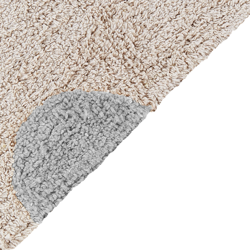 Tappeto per la camera dei bambini 140 x 200 cm Tappeto per la camera dei giochi con motivo a pois beige e grigio Dardere
