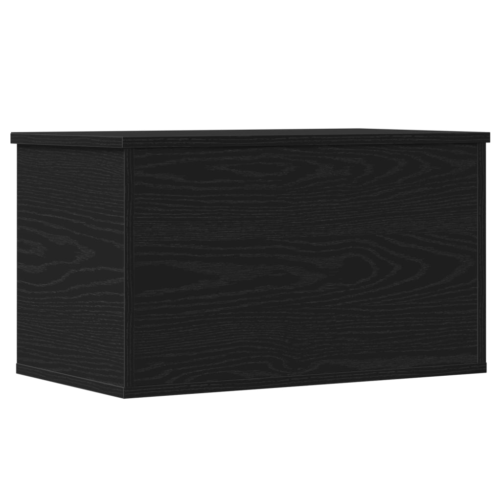 Scatola di stoccaggio  con coperchio in quercia nera 60x35x35 cm in legno ingegnerizzato