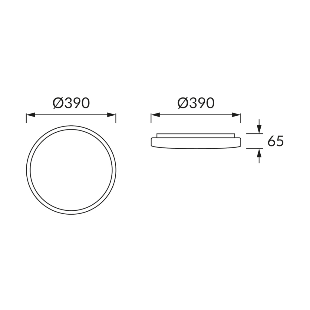Plafoniera bagno LED 24W Ø39 bianca 4100K Struhm Fabio