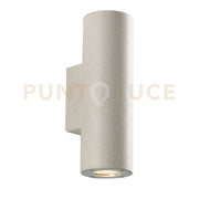 APPLIQUE BIEMISSIONE PORTLAND BIANCA 2 LUCI ATTACCO GU10 IP65 8,3X11,1X25,4CM