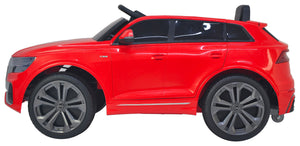 Macchina Elettrica per Bambini 12V con Licenza Audi Q8 Rossa