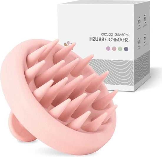 Borsetto per capelli perungersivo e massaggiante per capelli umidi e secchi - stimola la crescita capillare - rosso corallo