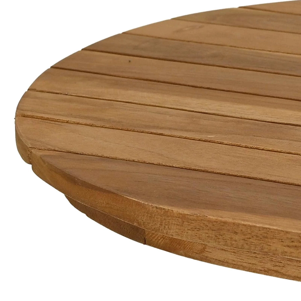 Piano del tavolo 80 x 40 x 3,5 cm Ovale Legno di teak solido 42033160