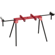 Supporto universale per sega troncatrice con ruote estensibili e bracci di supporto, supporto portatile per sega con gambe pieghevoli