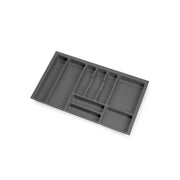 Portaposate Optima Vertex/Concept, profondità 500 mm, spessore 16 mm, modulo 500 mm, Tecnoplastica, Grigio antracite