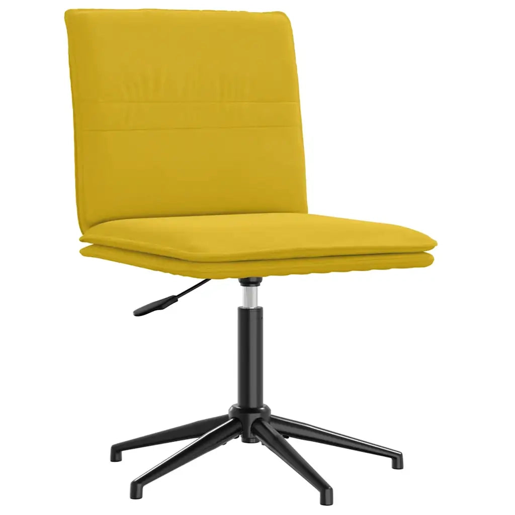 Sedie da Pranzo 2 pz Gialle in Velluto 3315374