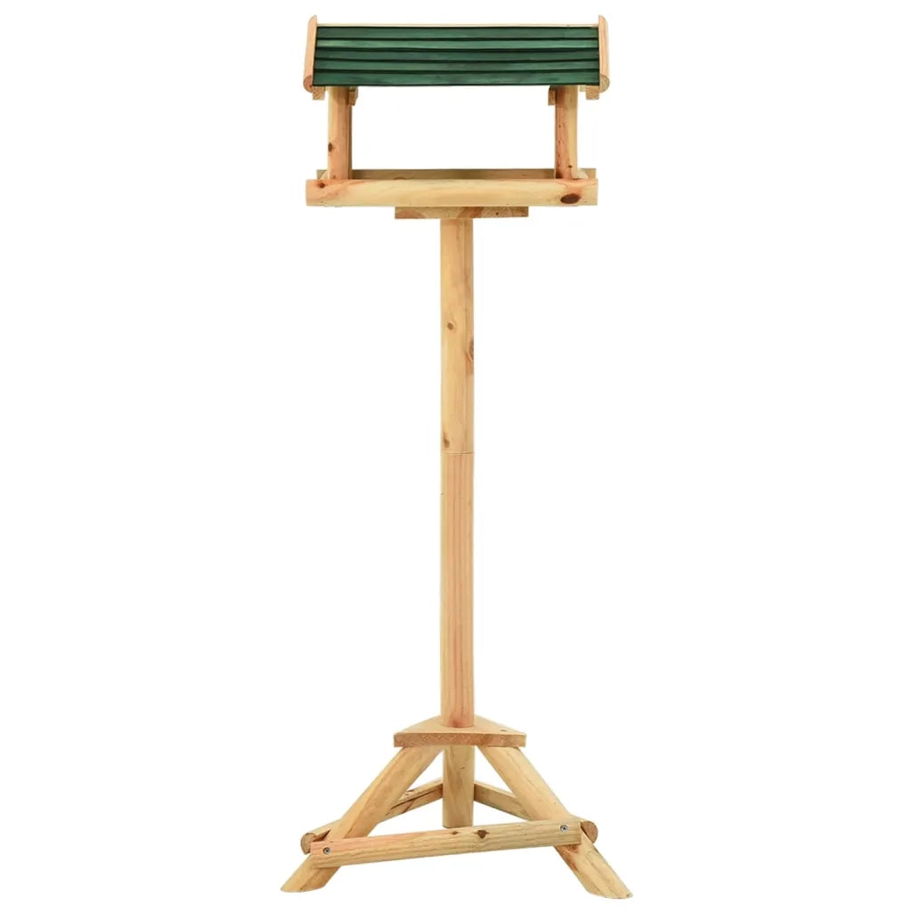 Mangiatoia Uccelli con Supporto 37x28x100 cm in Legno Abete CFW3666614