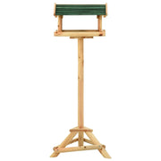 Mangiatoia Uccelli con Supporto 37x28x100 cm in Legno Abete CFW3666614